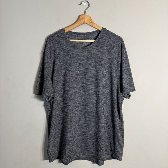 Lululemon Fresh Move Short Sleeve Tee T-Shirt Men's XXL* Gray Active Workout Gym - Picture 3 of 11